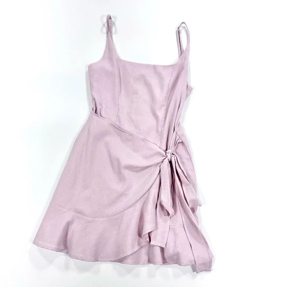 Princess Polly pink cotton spaghetti strap mini dress 2